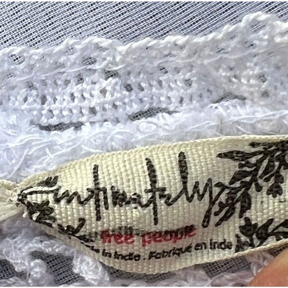 Free People Intimately 70s Style Crochet Bodysuit White Size S $128 - Picture 9 of 11